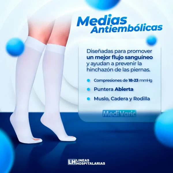 Media Unisex Rodilla Antiembólica Medivaric