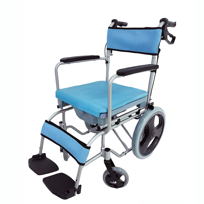Silla de Ruedas Tipo Ducha con Ayuda Sanitaria