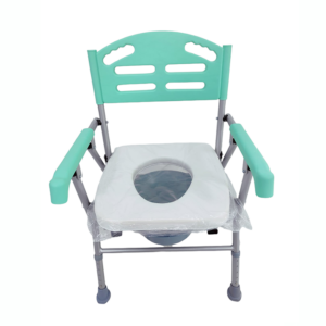 Cómodo Sanitario Tipo Ducha con Espaldar y Asiento Plástico - Image 1