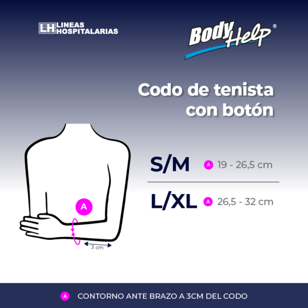 Codo de Tenista con Botón