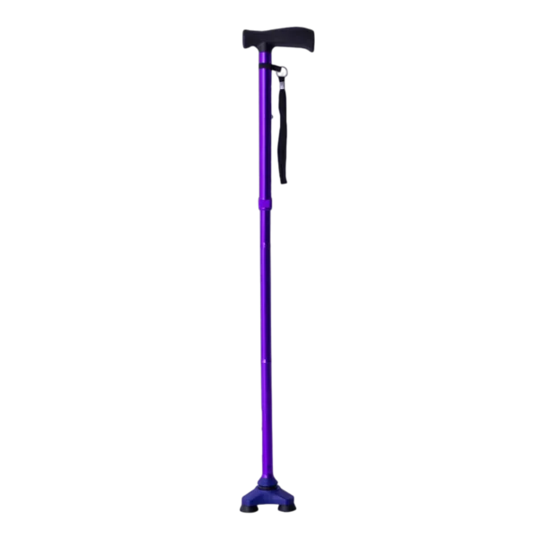 Bastón Hurrycane plegable purpura