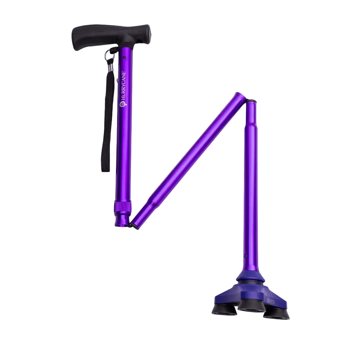 Bastón Hurrycane plegable purpura