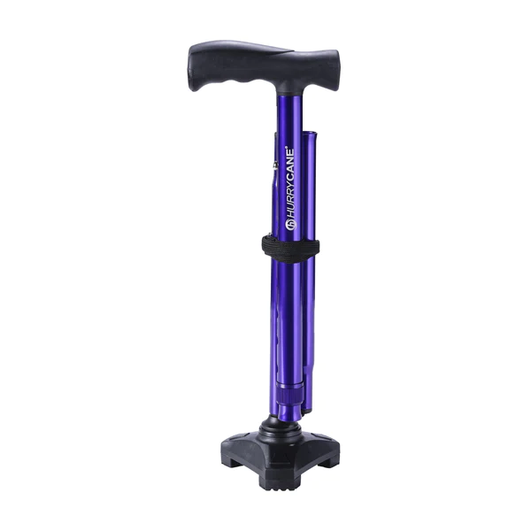 Bastón Hurrycane plegable purpura