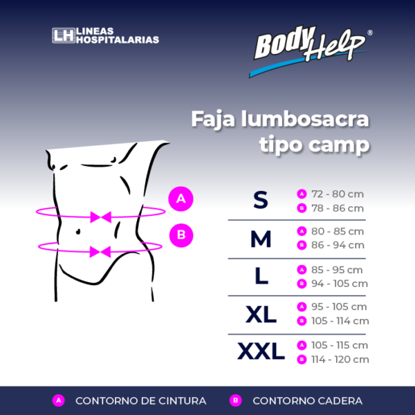 Faja Lumbosacra Tipo Camp