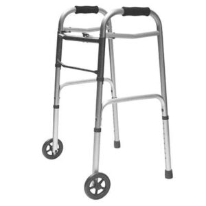 Caminador con Ruedas Delanteras de 5" en Aluminio