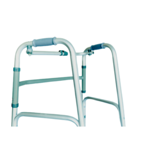 Caminador Plegable con un Botón en Aluminio sin Ruedas
