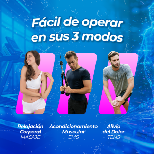 Estimulador Eléctrico Set Digital de Electroterapia