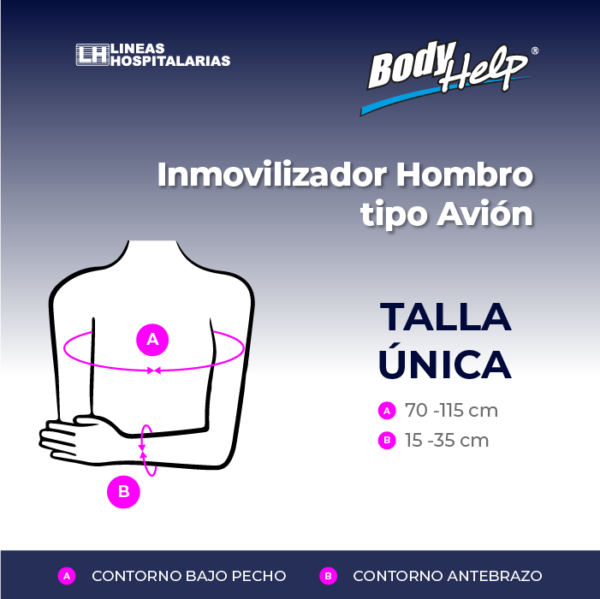 Inmovilizador hombro tipo Avión
