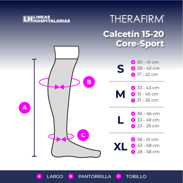 Calcetín 15-20 Core-Sport Therafirm
