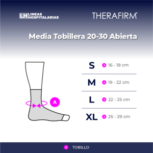 Media Tobillera 20-30 Puntera Abierta