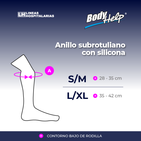 Tabla de medidas, Cabestrillo adulto