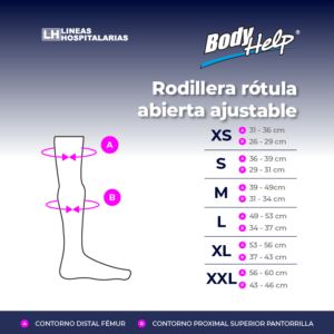 Rodillera Ajustable Rótula Abierta