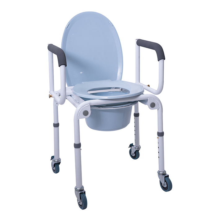 Sanitario con Ruedas Apoyabrazos Acolchados