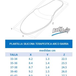 Plantilla Silicona Terapéutica Arco Barra