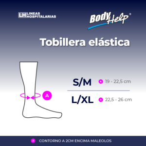 Tabla de medidas, Tobillera elástica