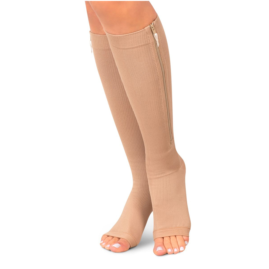Media Unisex Rodilla 15-20 con Cierre y sin Puntera Medivaric