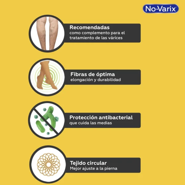 Leotardo Masculino Novarix 20-30 MMHG Opaca Azul