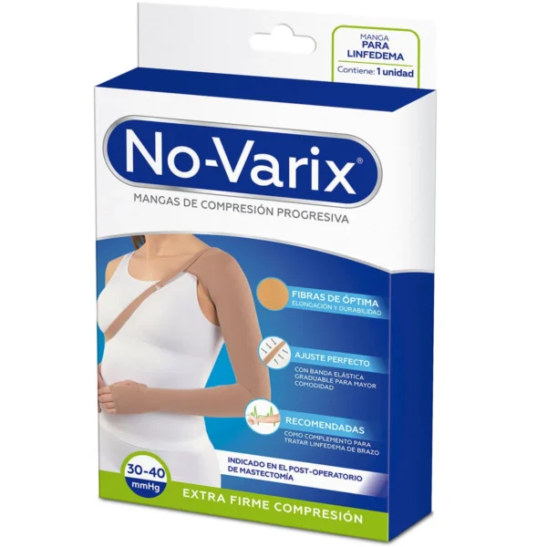 Manga Linfedema Novarix Unisex 30-40 MMHG Completa Beige