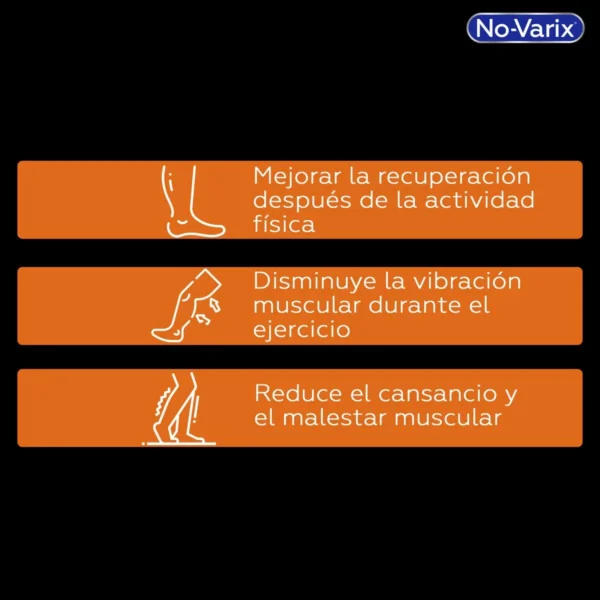 Pantorrillera Novarix Deportiva Unisex 15-20 MMHG Sport