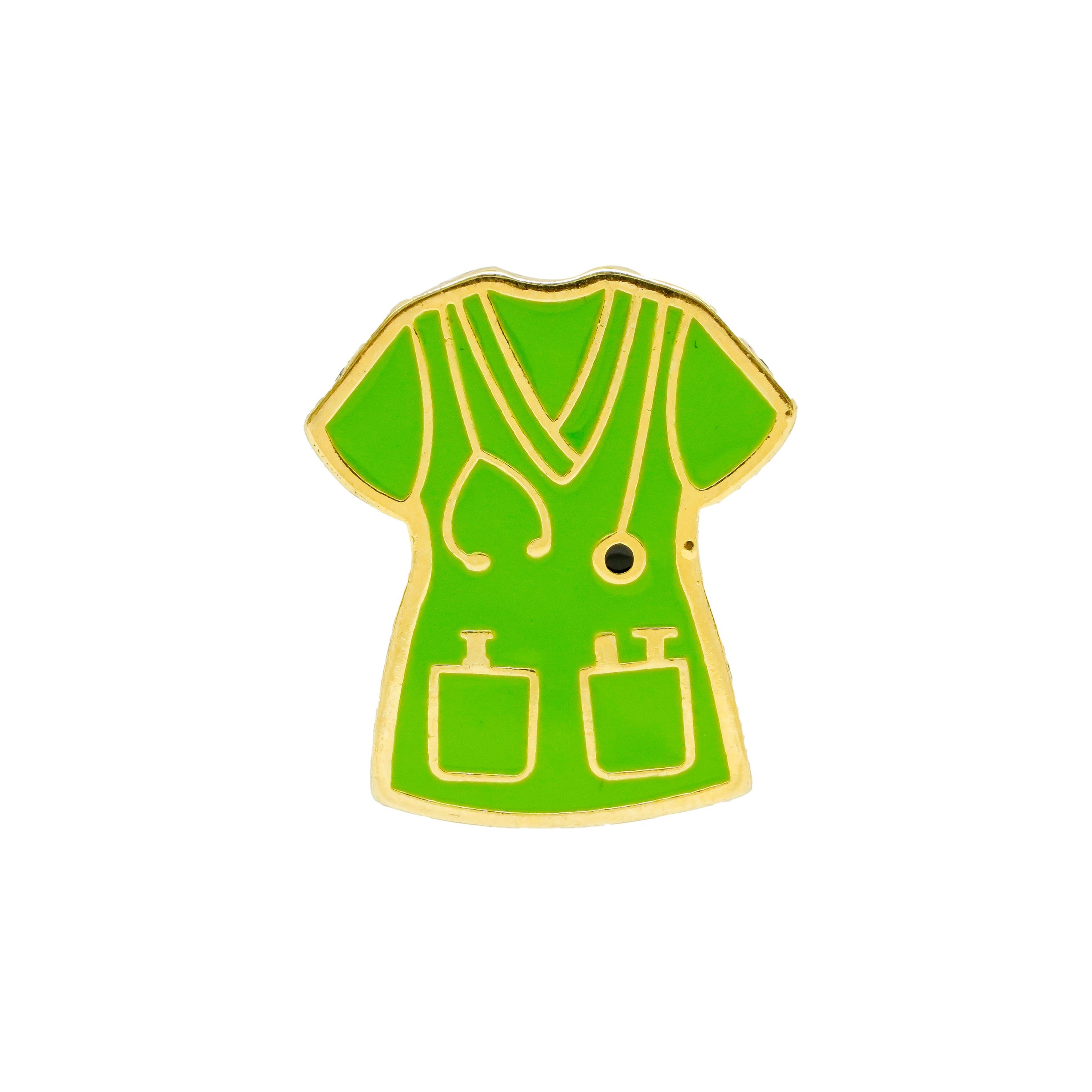 Pin Bata Médico Verde