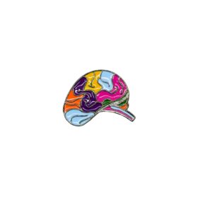 Pin de Cerebro Multicolor
