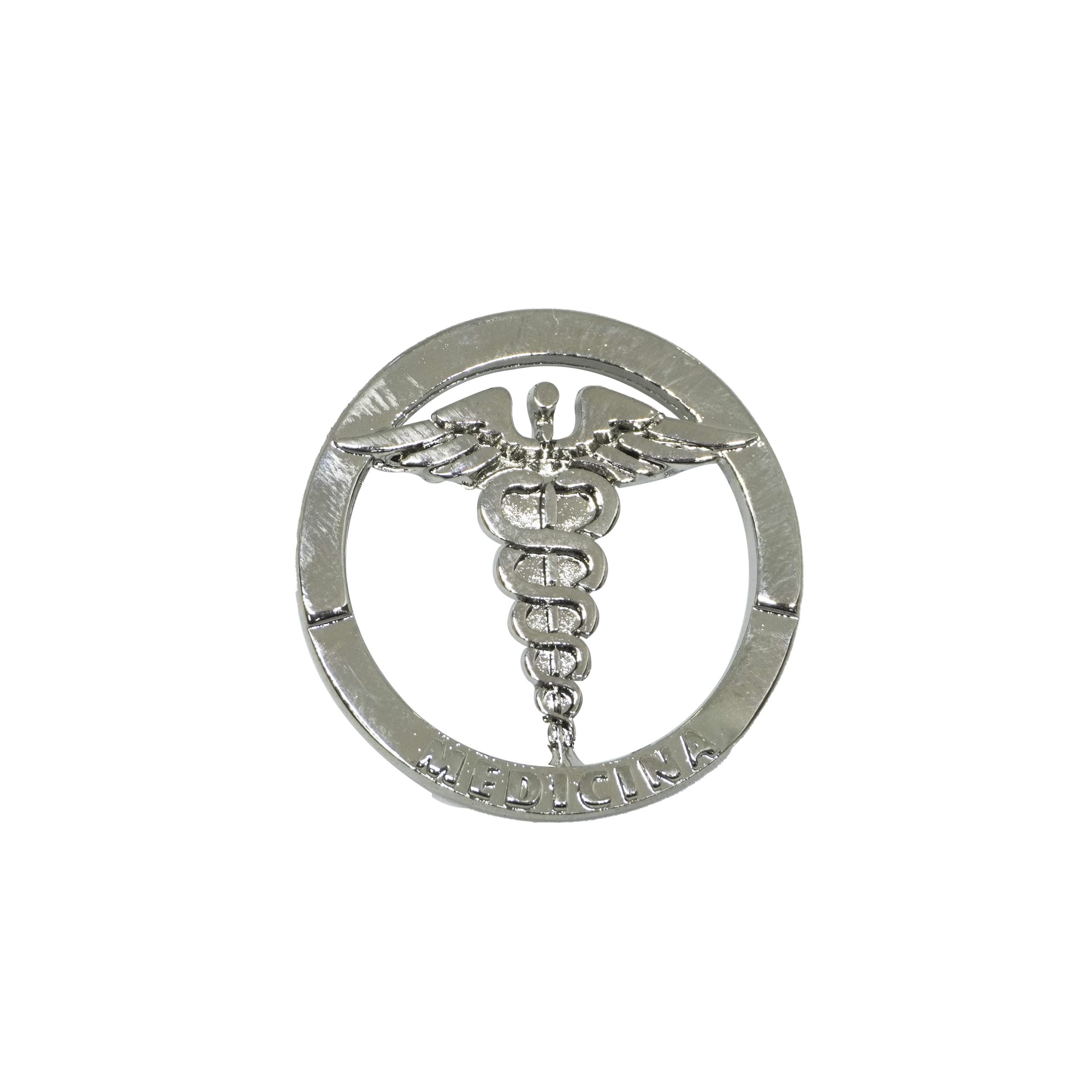 Pin Logo Medicina en un Aro