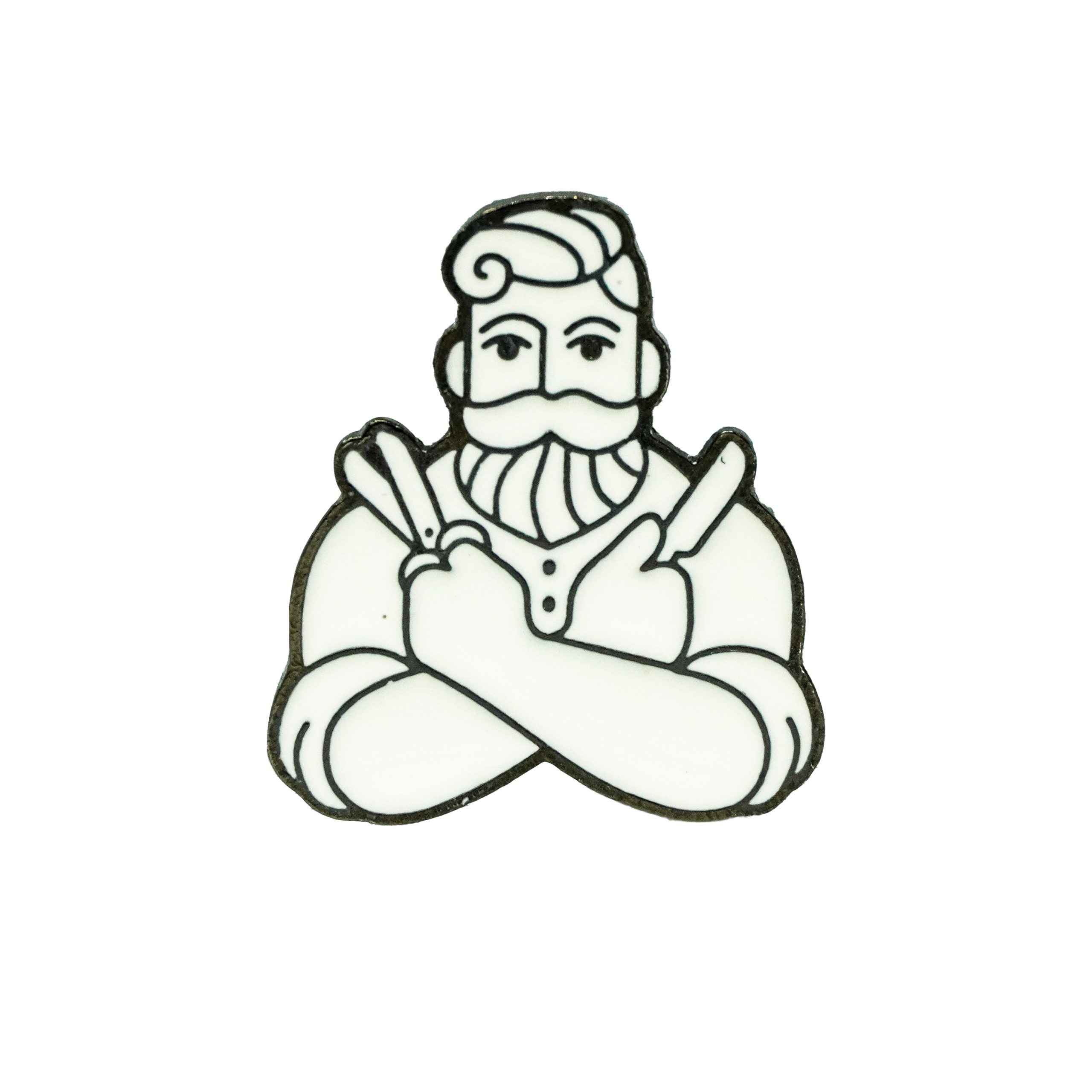 Pin Barbero Blanco