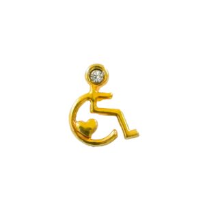 Pin Silla de Ruedas con Luz