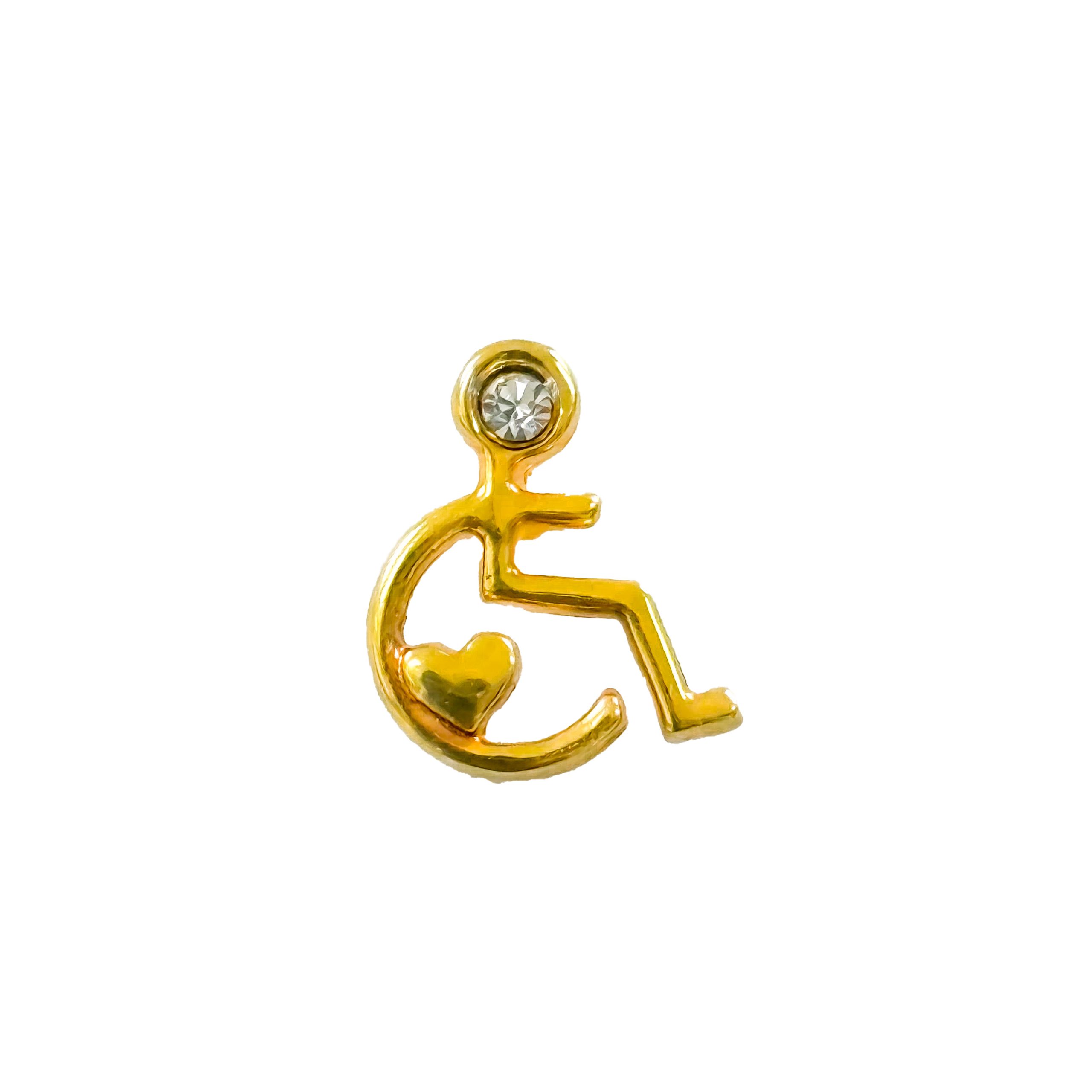 Pin Silla de Ruedas con Luz