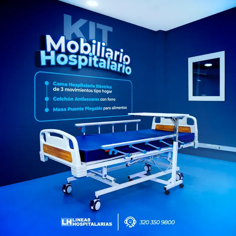 Kit Mobiliario Cama de Tres Movimientos