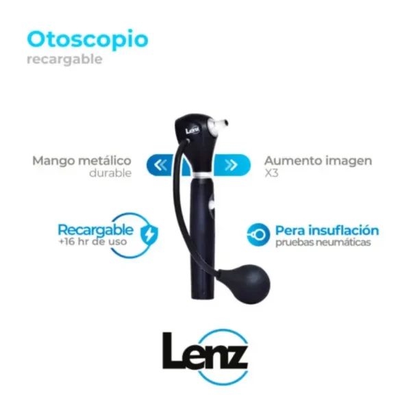 Otoscopio recargable Lenz HS-OT10F