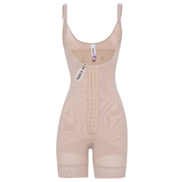 Faja Short Media Pierna, Espalda Alta, Broche Centro