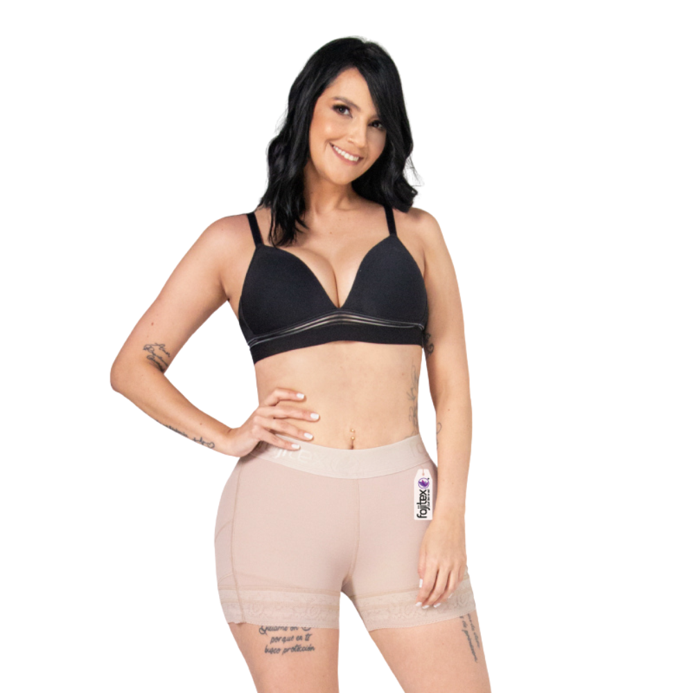 Short Tipo Faja descaderado Extracorto Levanta Gluteos
