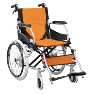 Silla de Ruedas Estándar en Aluminio con Apoya Brazos Abatible - Image 2