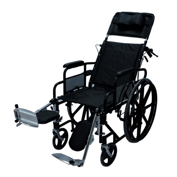 Silla De Ruedas Reclinable En Acero Cromado (2)
