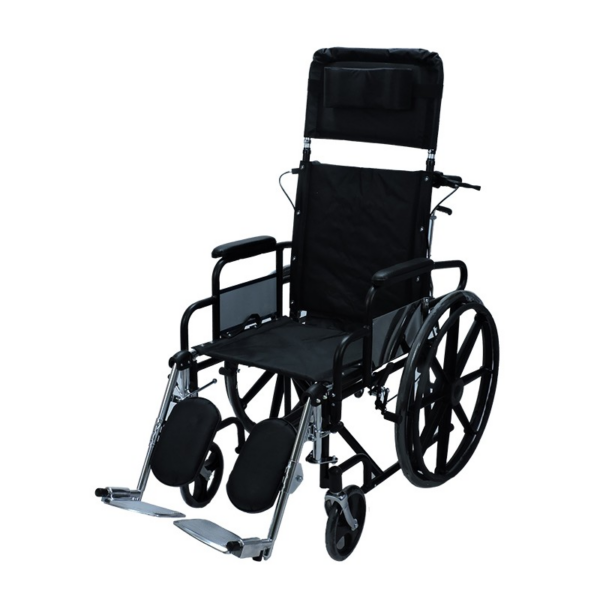 Silla De Ruedas Reclinable En Acero Cromado