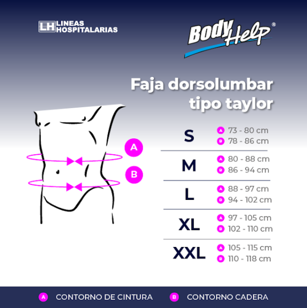Faja Dorso Lumbar Especial Tipo Taylor