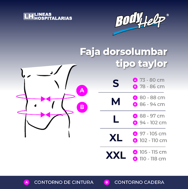 Faja Dorso Lumbar Especial Tipo Taylor
