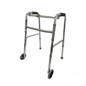 Caminador Plegable con Dos Ruedas