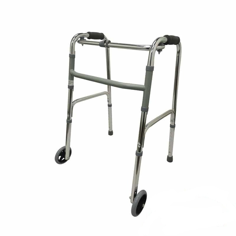 Caminador Plegable con Dos Ruedas
