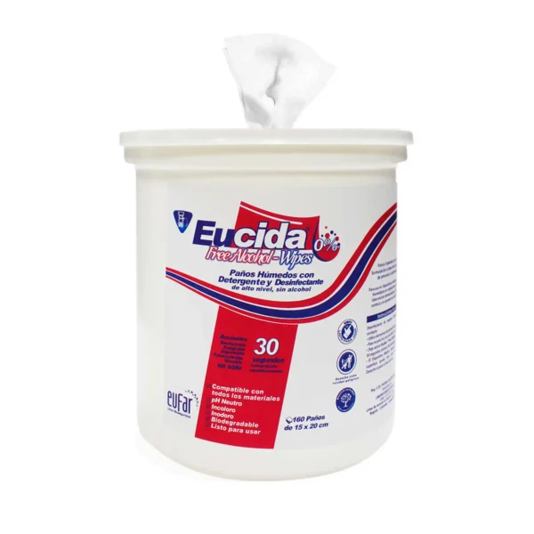 El Eucida Detergente y Desinfectante Wipes