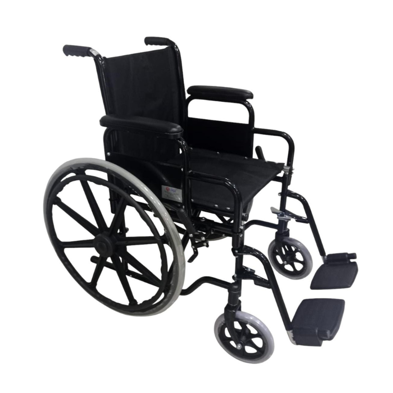Silla de Ruedas en Aluminio Semiescritorio Reposa Brazos y Pies Desmontables