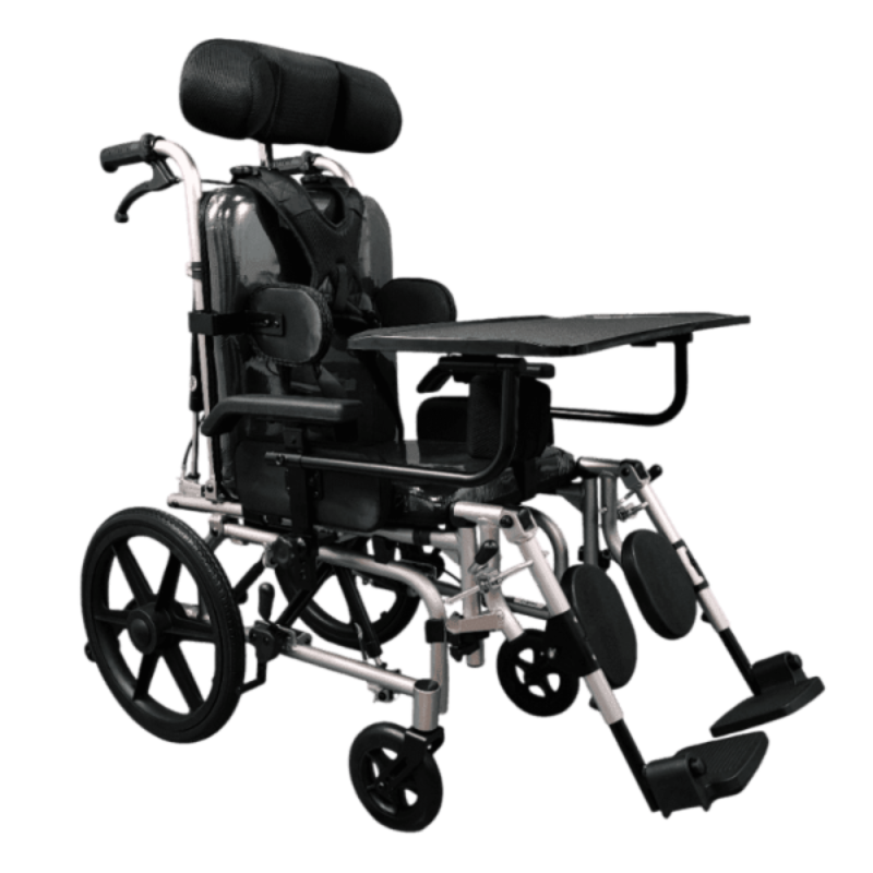 Silla de Ruedas Neurológica Pediátrica con Mesa de Trabajo