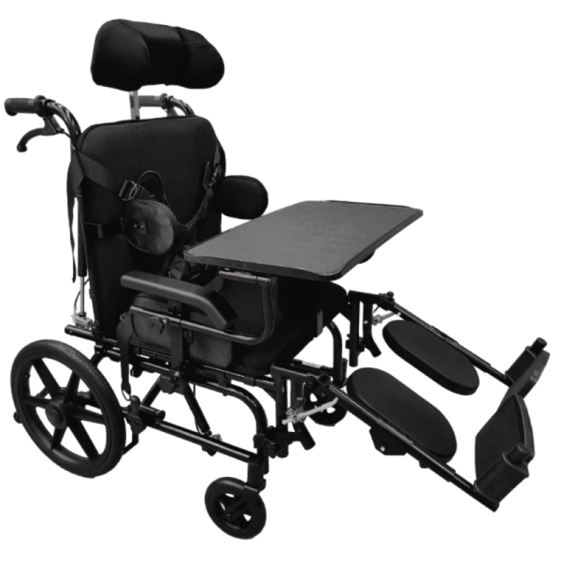 Silla de Ruedas Neurológica para Adultos con Mesa de Trabajo
